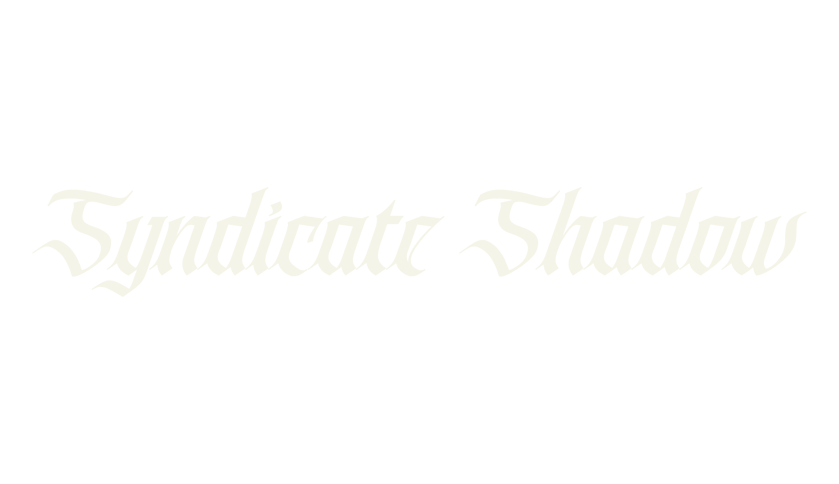 Syndicate Shadow, fashion script font preview