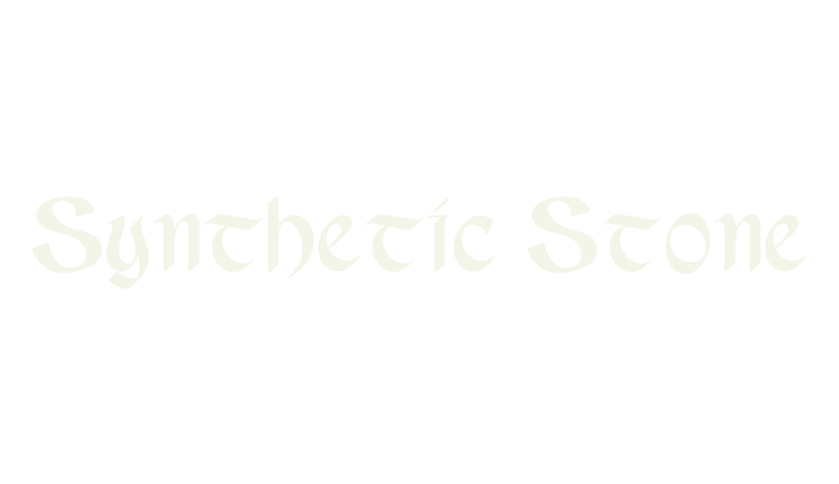 Synthetic Stone, fantasy font preview
