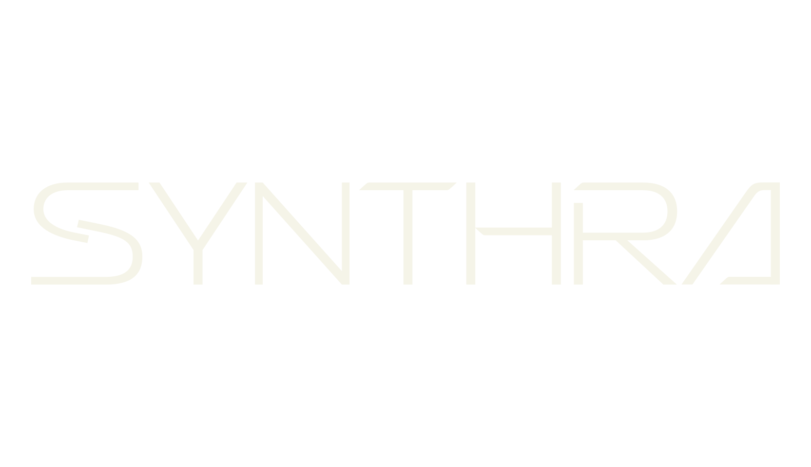 Synthra, futuristic font preview