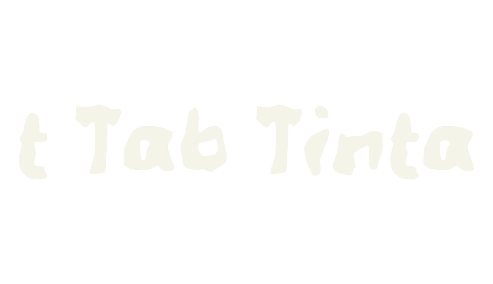 t Tab Tinta, fashion sign font preview