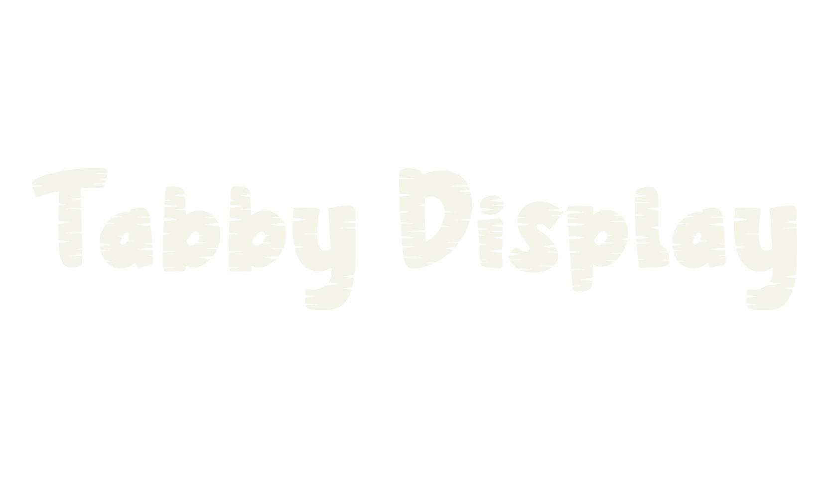 Tabby Display, cat font preview
