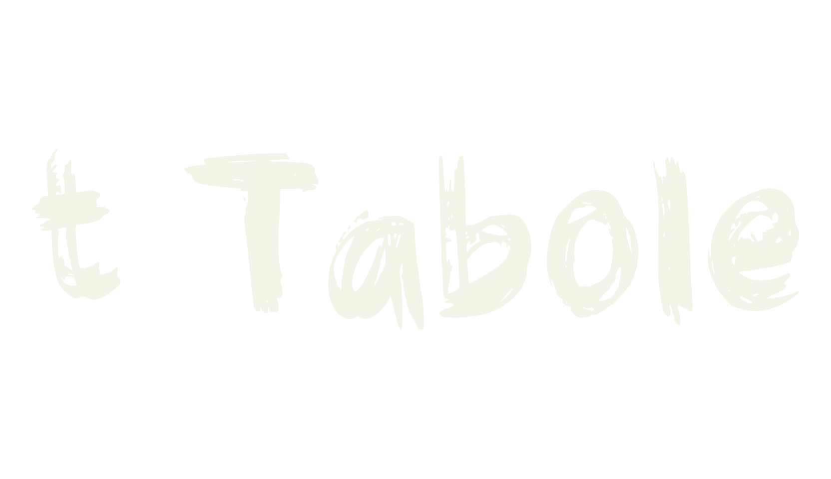 t Tabole, fashion sign font preview