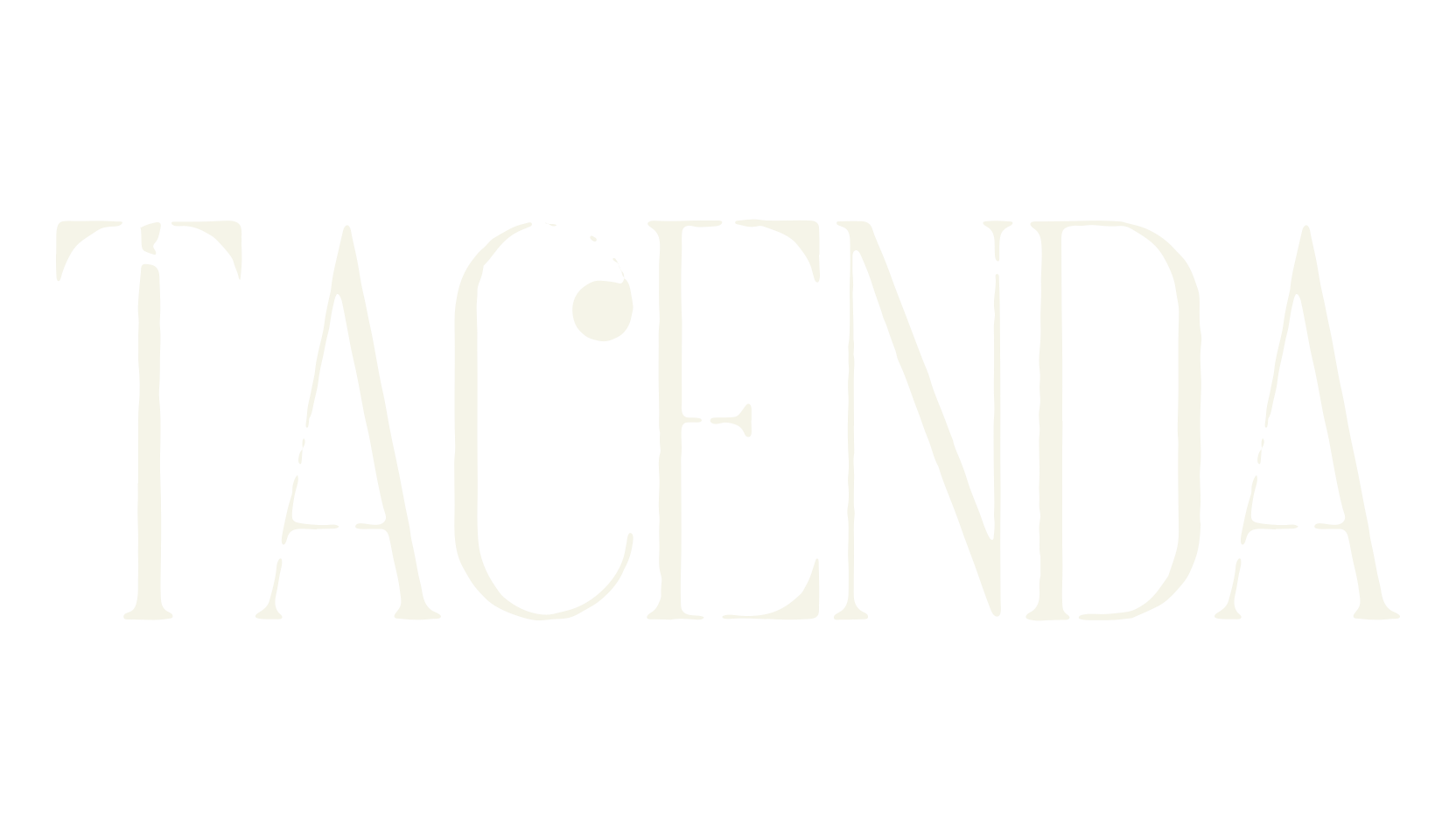 Tacenda, tall font preview