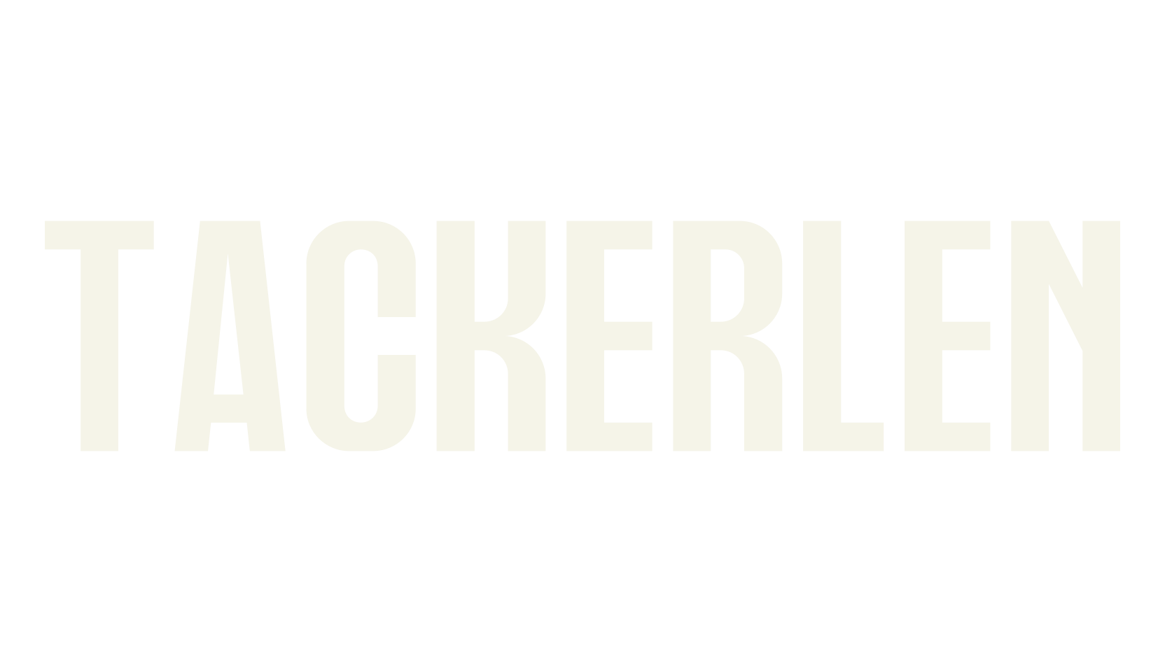 TACKERLEN, sans serif font preview