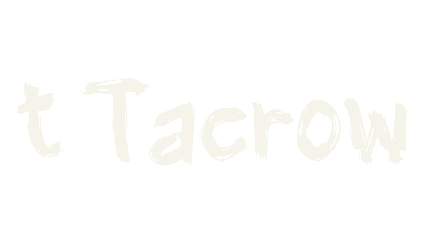 t Tacrow, handwritten font preview