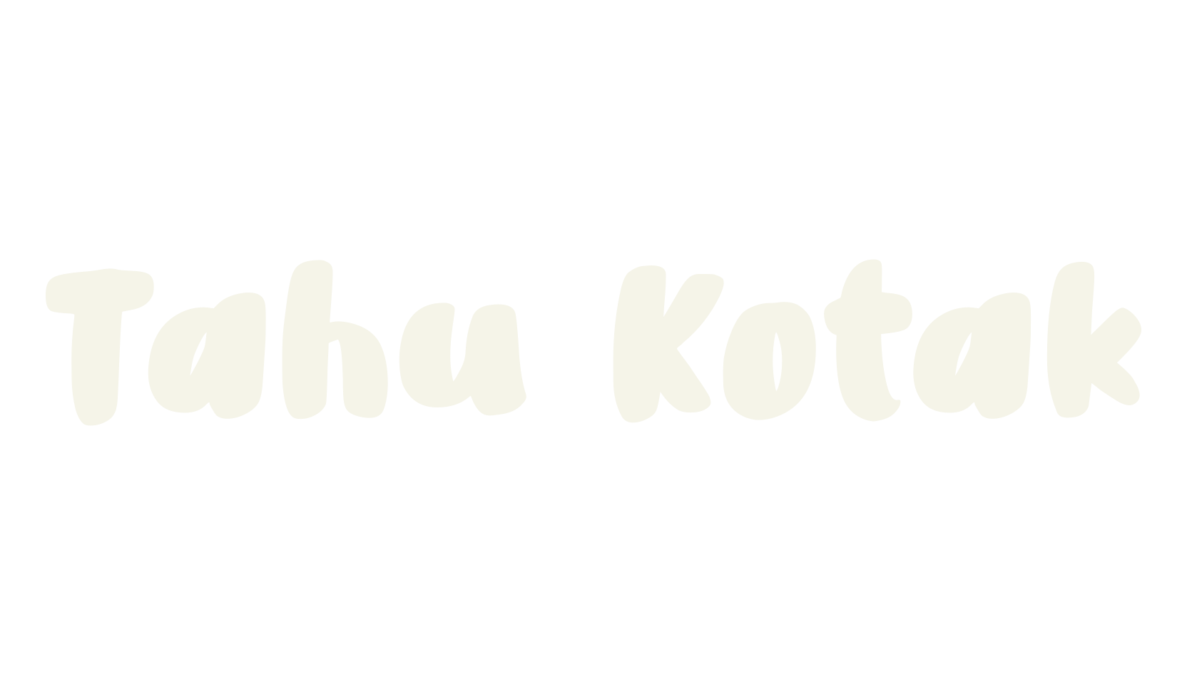 Tahu Kotak, display font preview