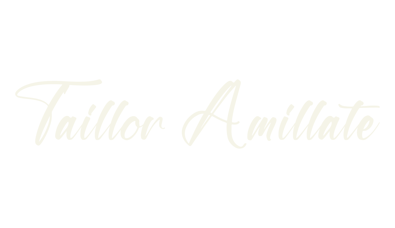 Taillor Amillate, script font preview