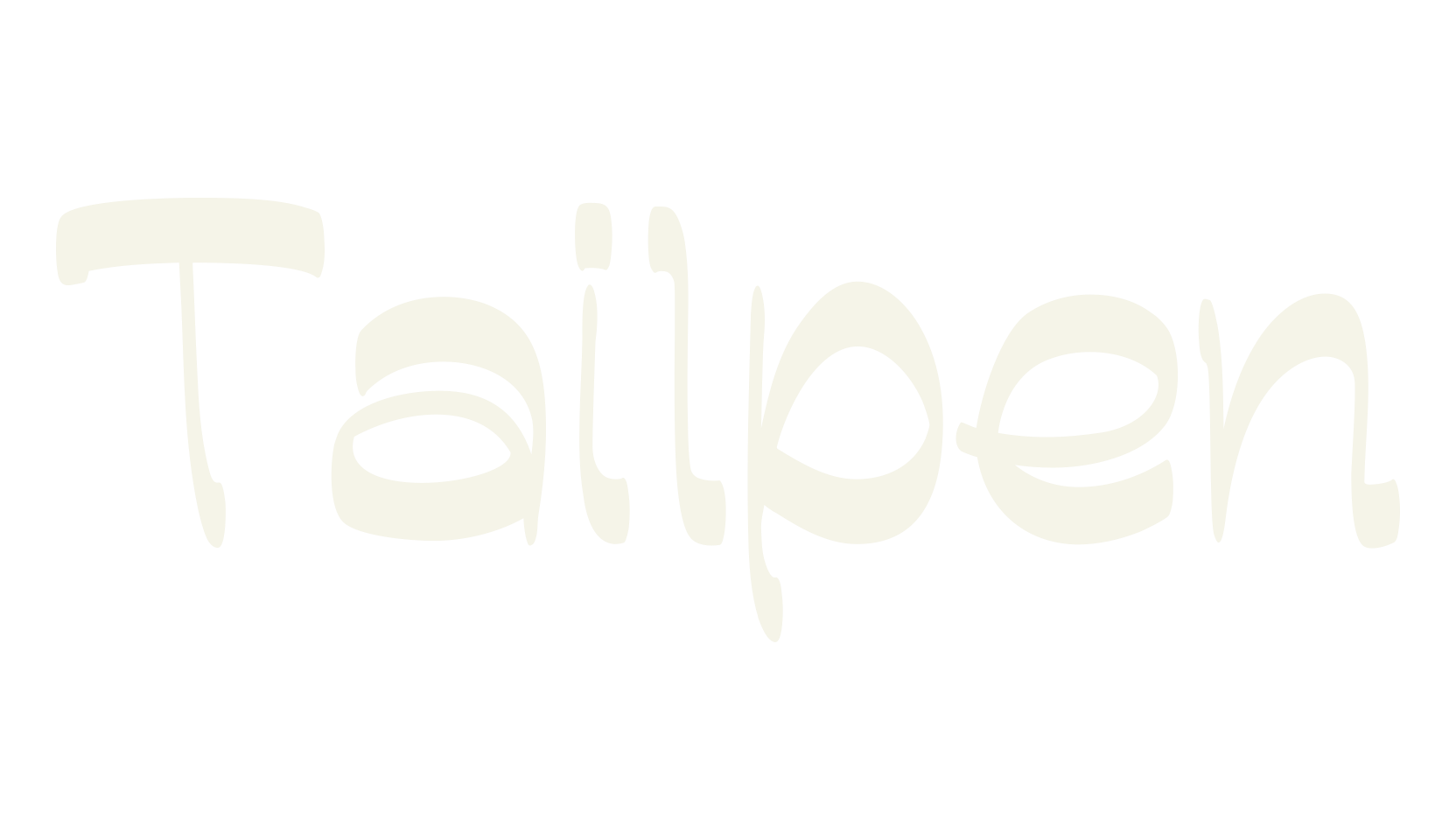 Tailpen, cute font preview