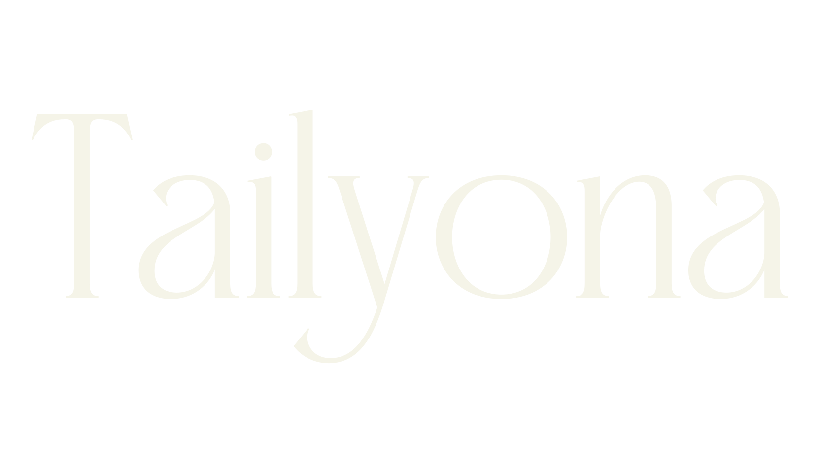 Tailyona, serif font preview