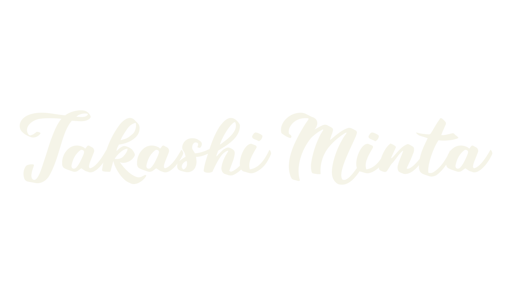 Takashi Minta, calligraphy font preview