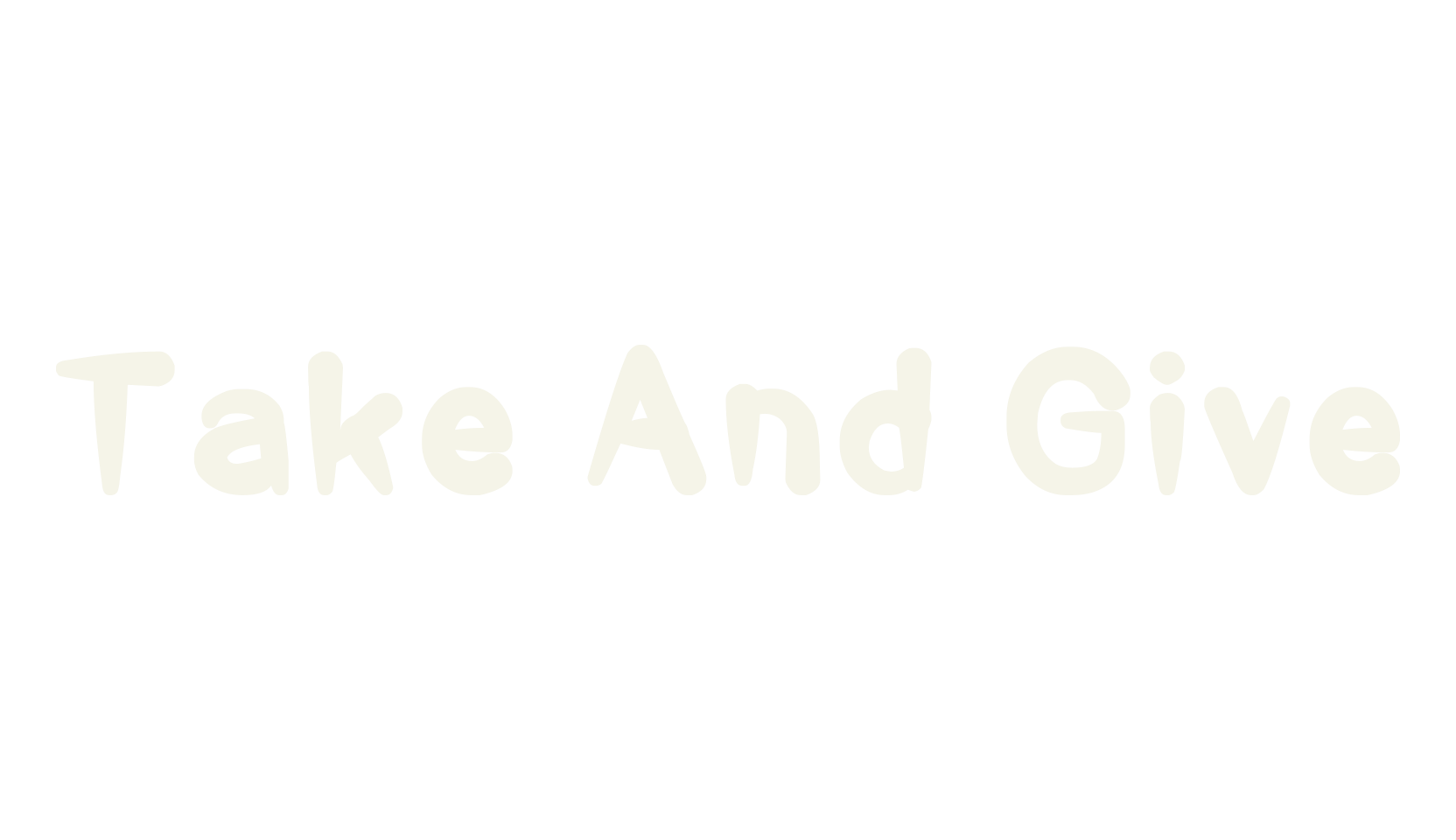 Take And Give, display market font preview