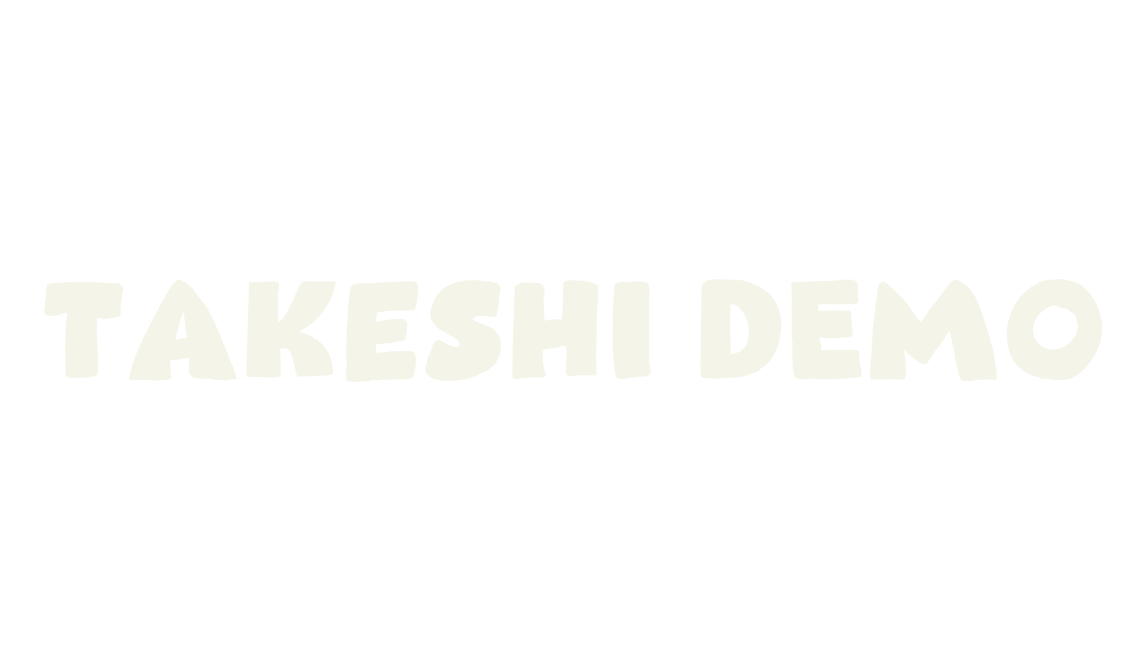 Takeshi DEMO, display market font preview