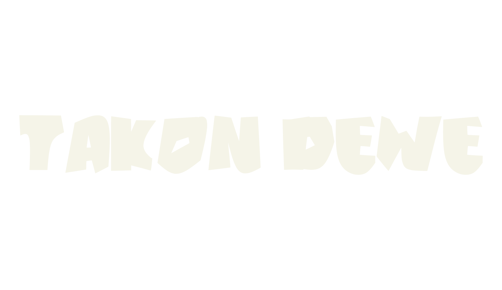 TAKON DEWE, cute font preview