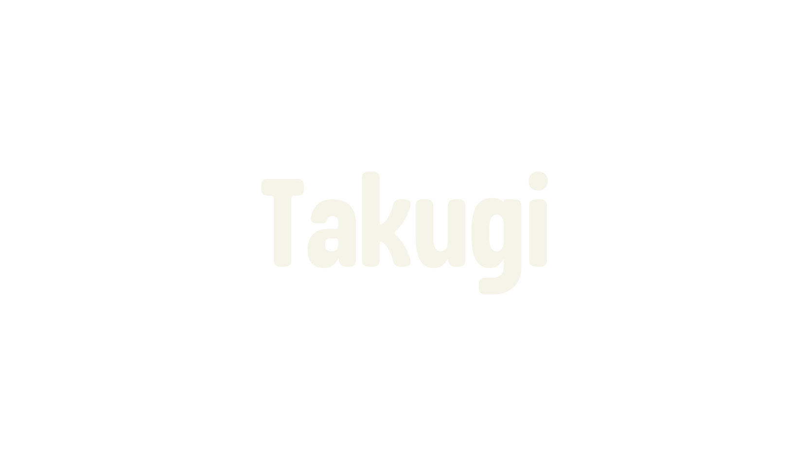 Takugi, logo font preview