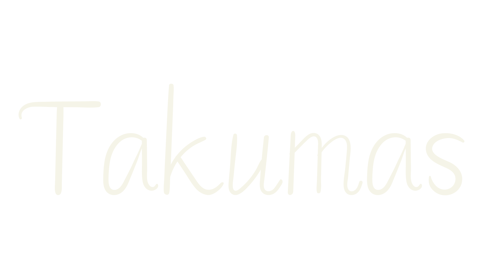 Takumas, handwriting font preview