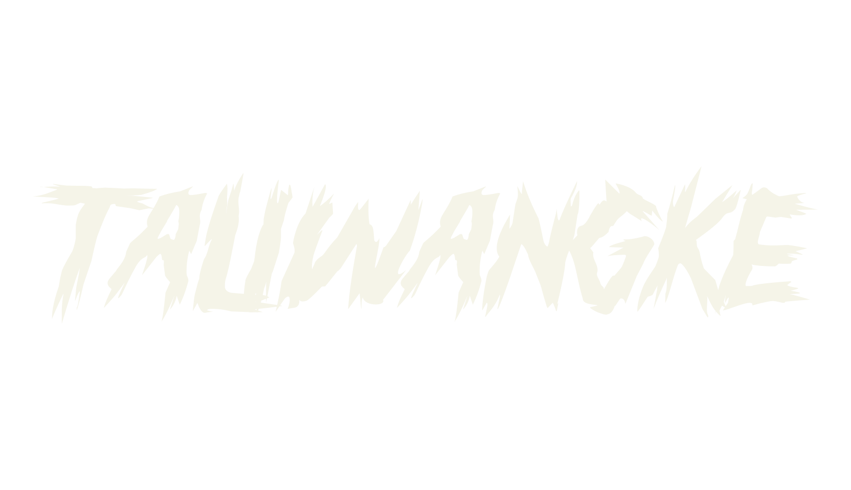 TALIWANGKE, creepy font preview