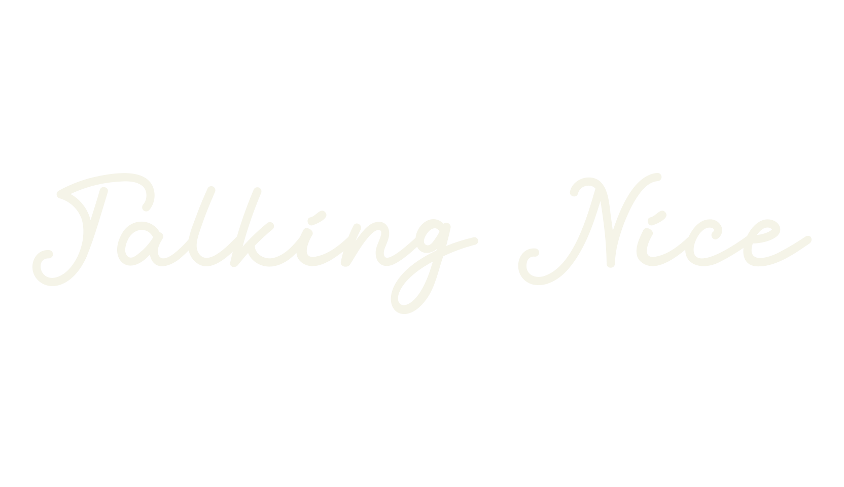 Talking Nice, cursive font preview
