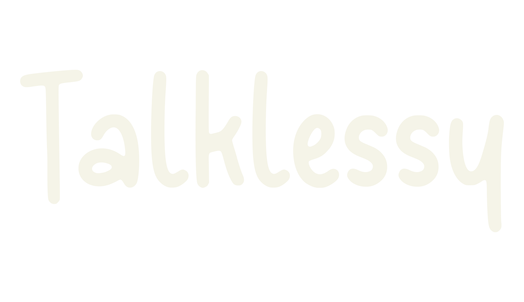 Talklessy, fancy font preview