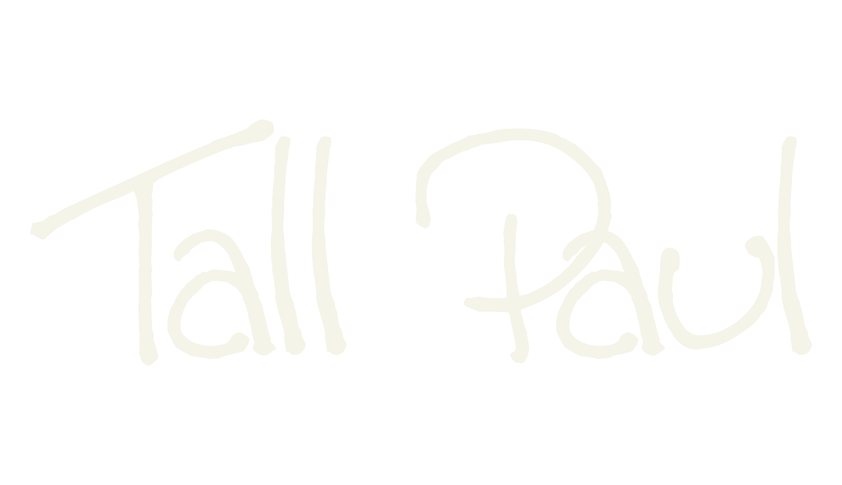 Tall Paul, handwriting font preview