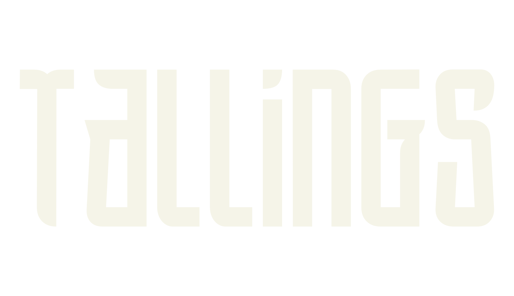 Tallings, tall font preview
