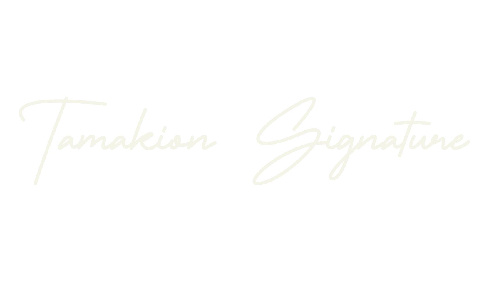 Tamakion Signature, signature font preview