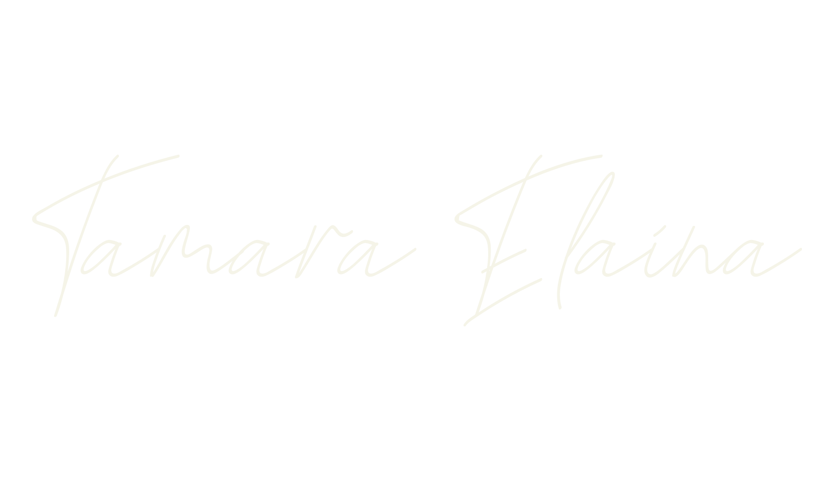 Tamara Elaina, handwriting font preview