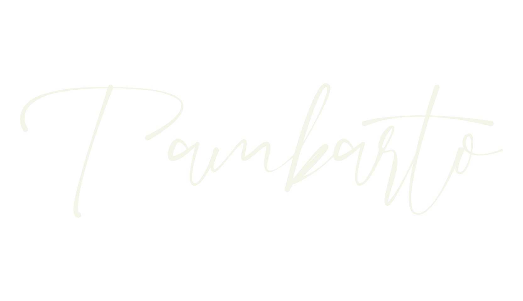 Tambarto, signature font preview