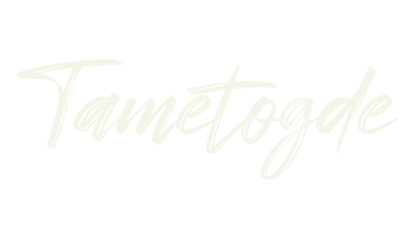 Tametogde, brush font preview