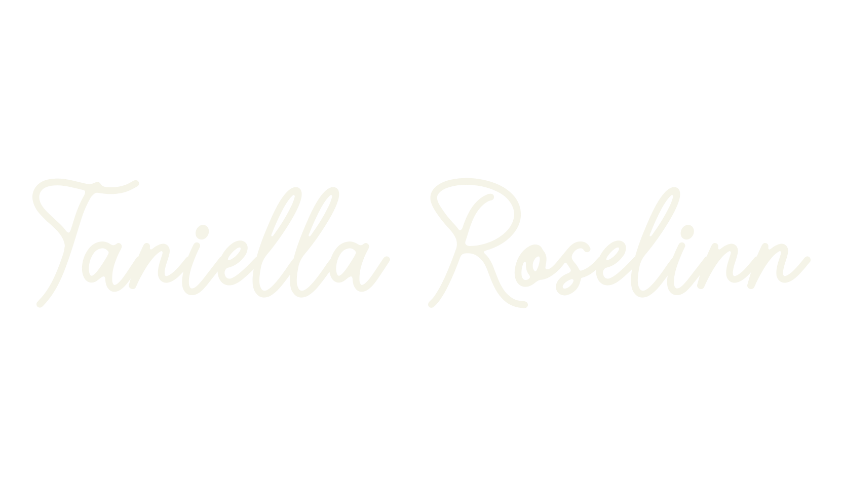 Taniella Roselinn, whimsical font preview