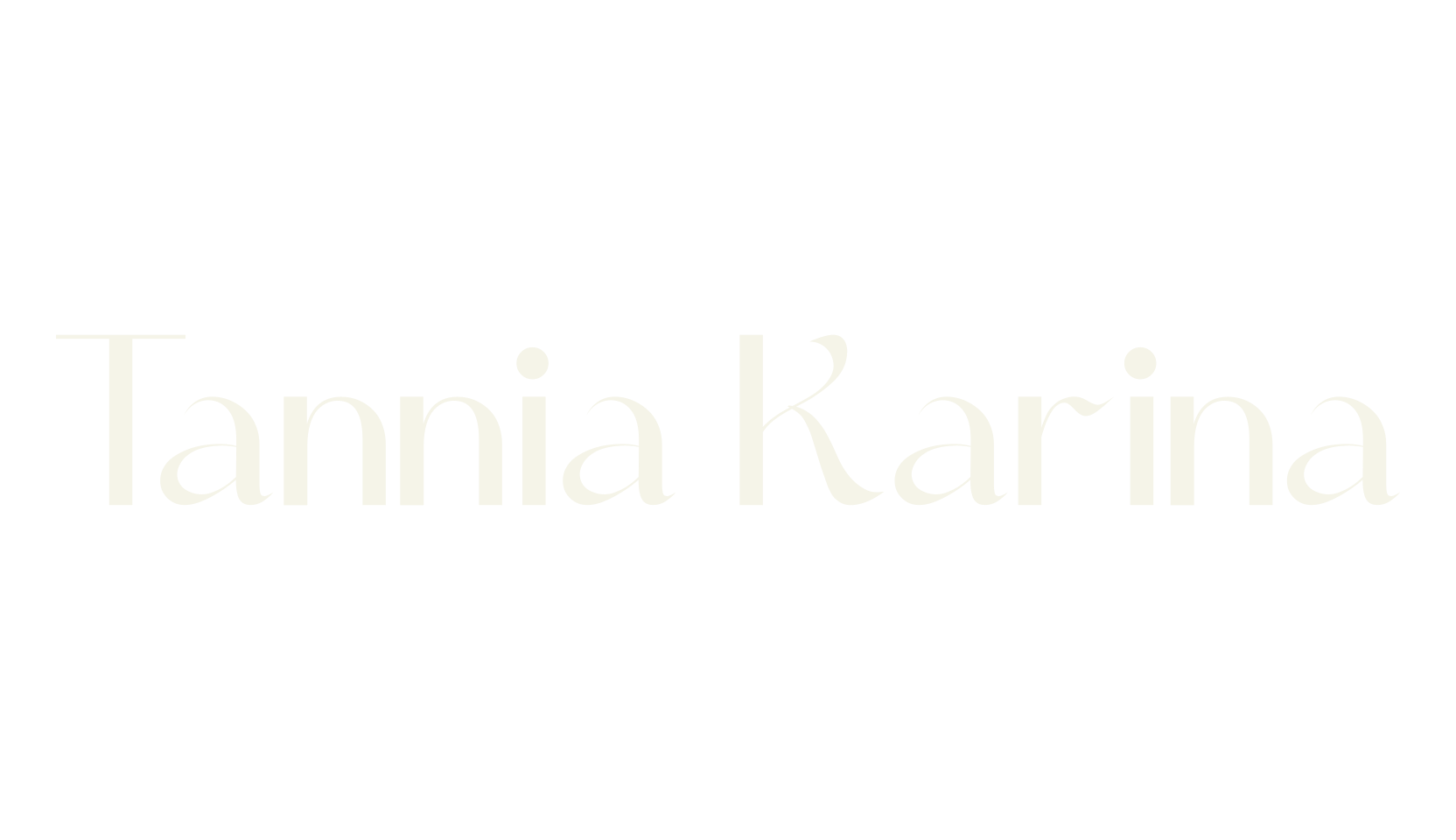 Tannia Karina, fancy font preview