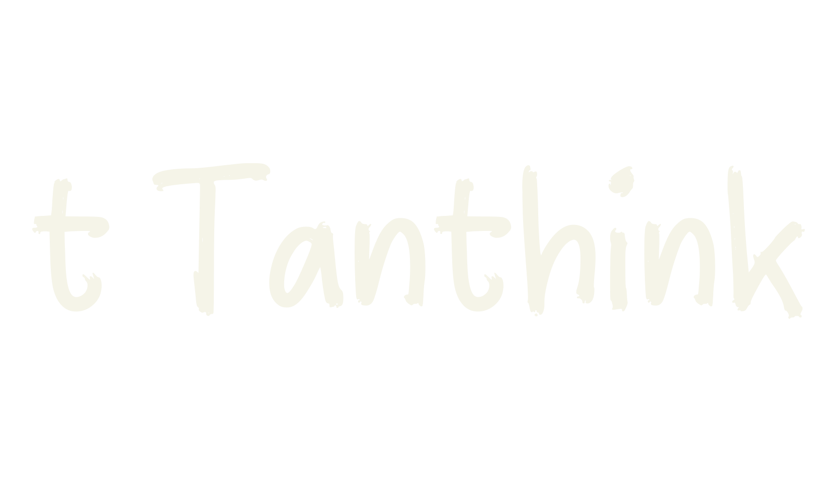 t Tanthink, handwritten font preview