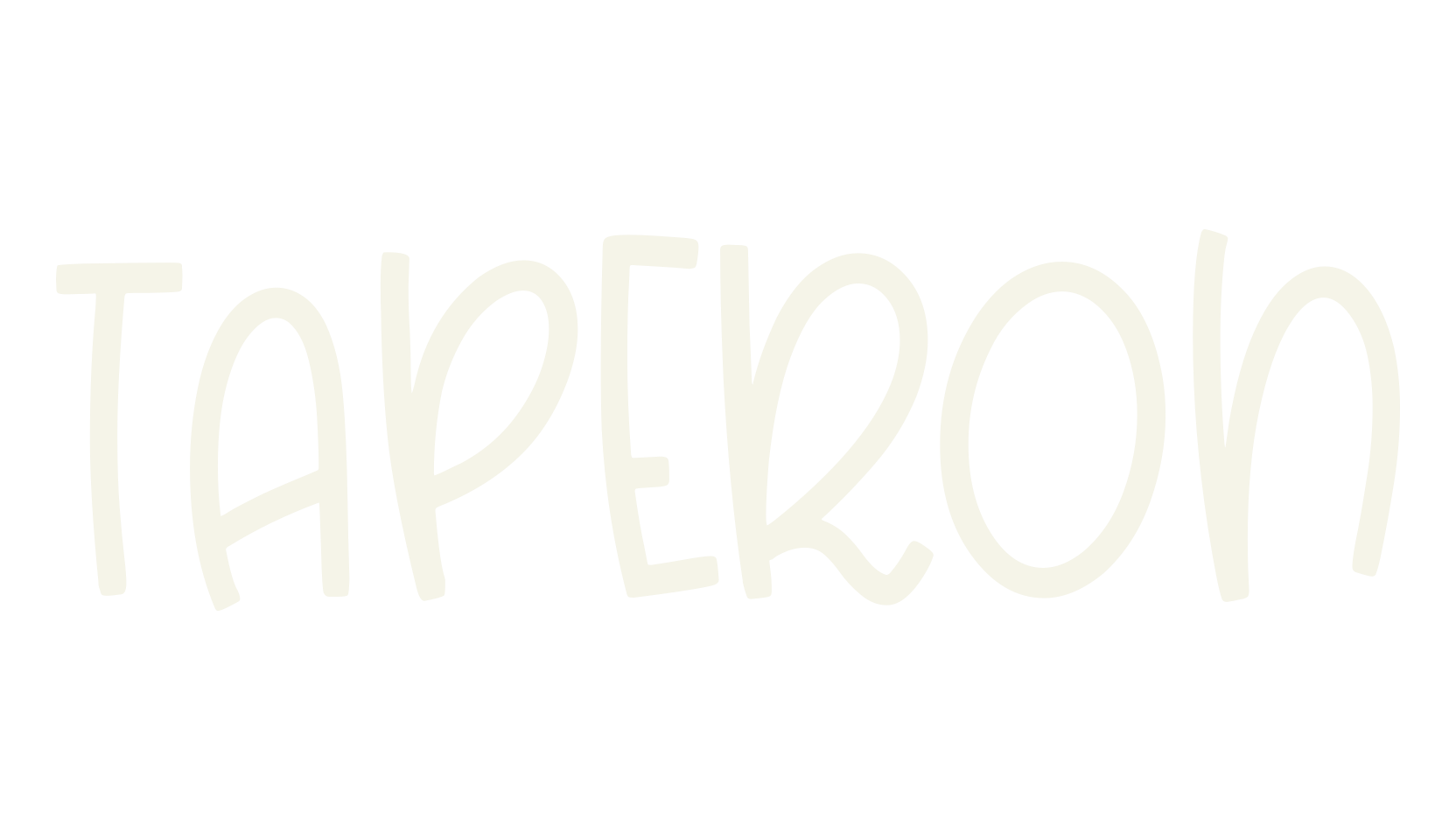 Taperon, cute font preview