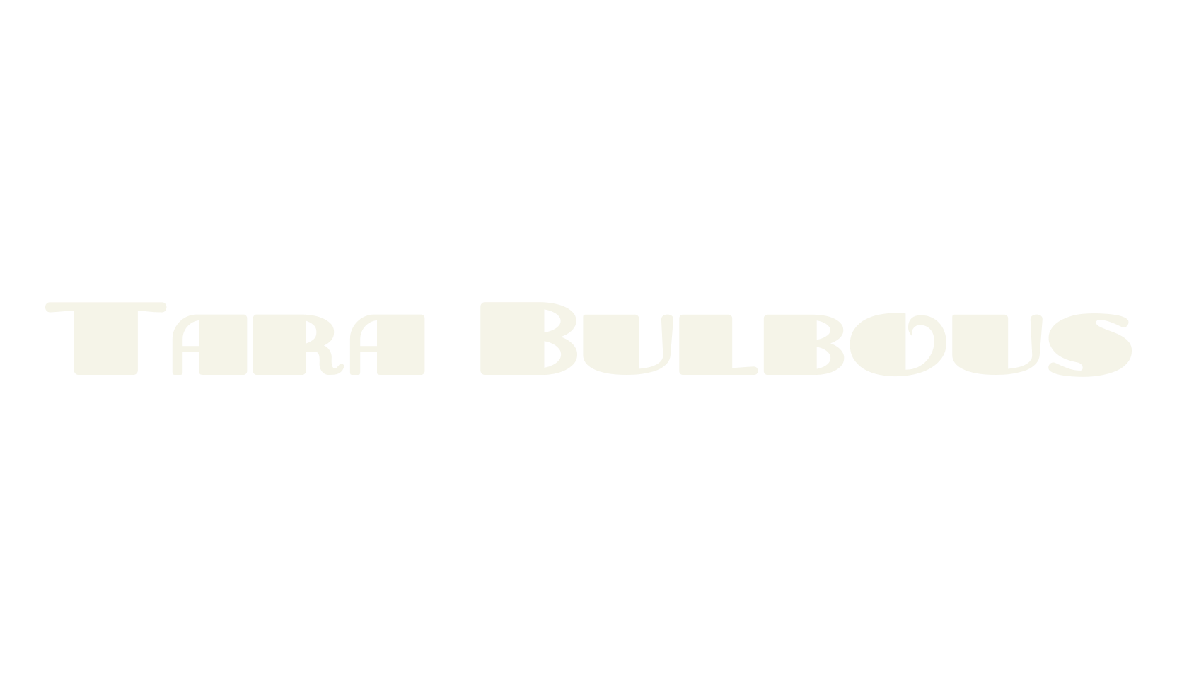 Tara Bulbous, display market font preview
