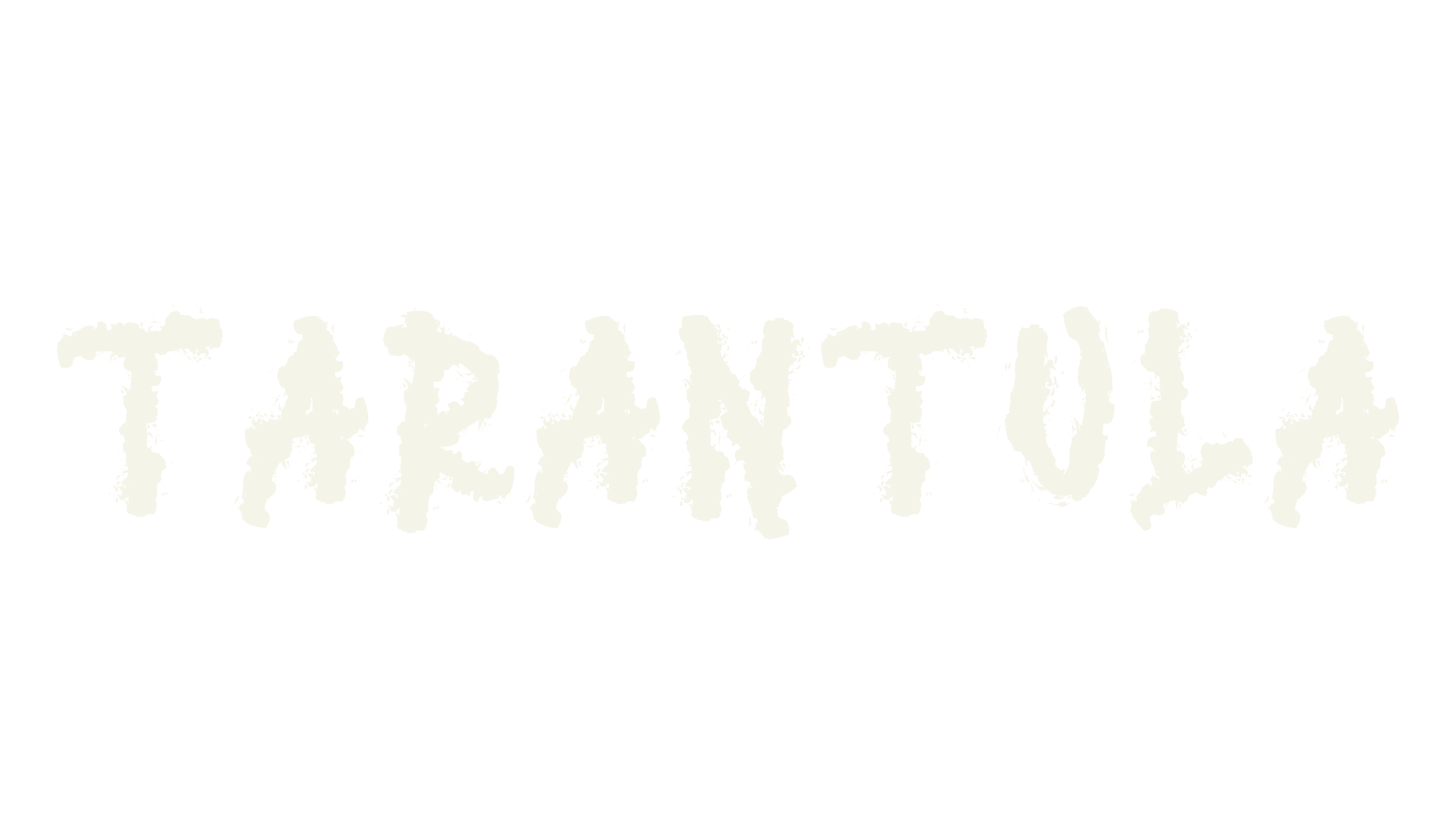 TARANTULA, graffiti font preview