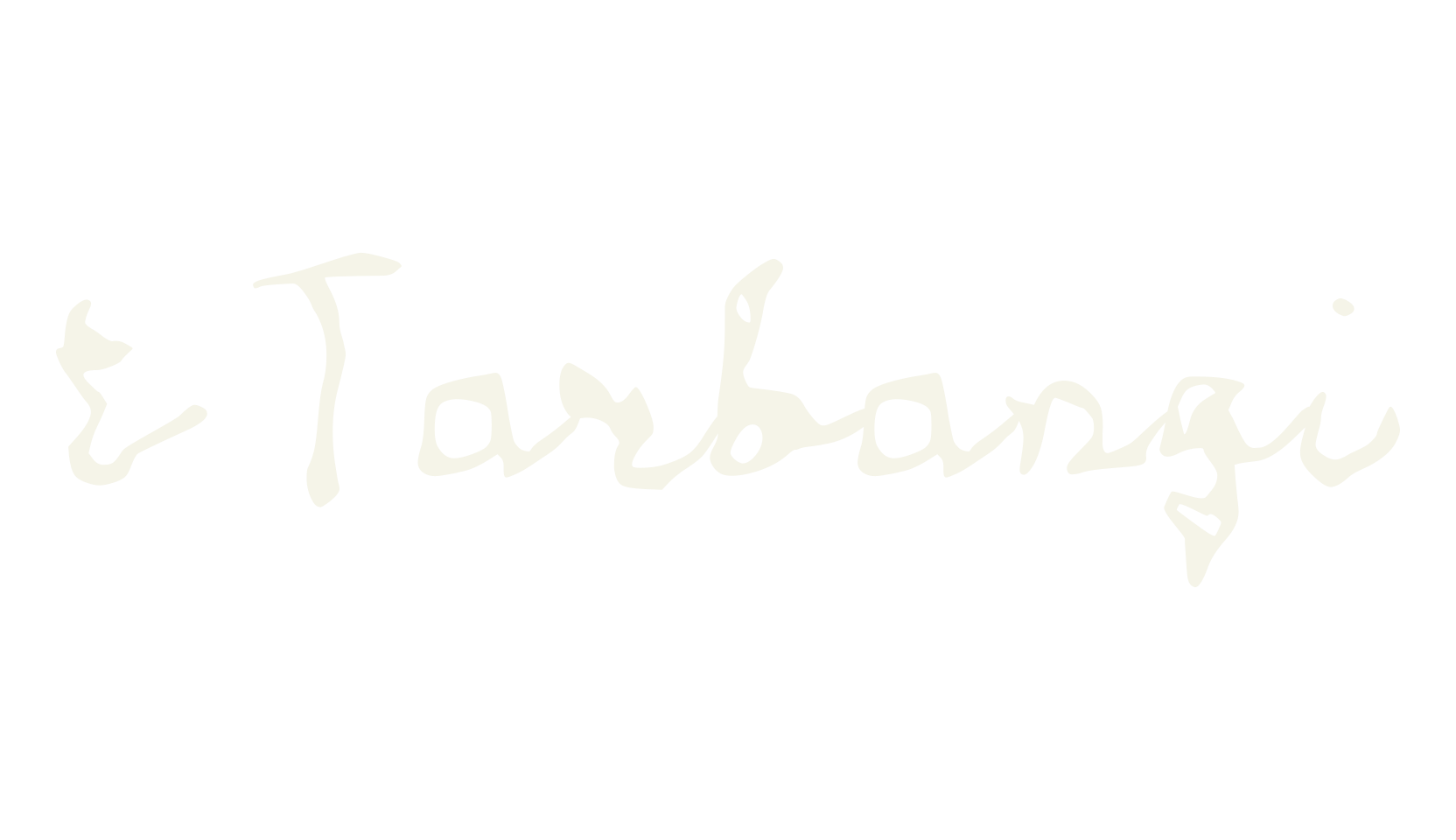 t Tarbangi, fashion script font preview