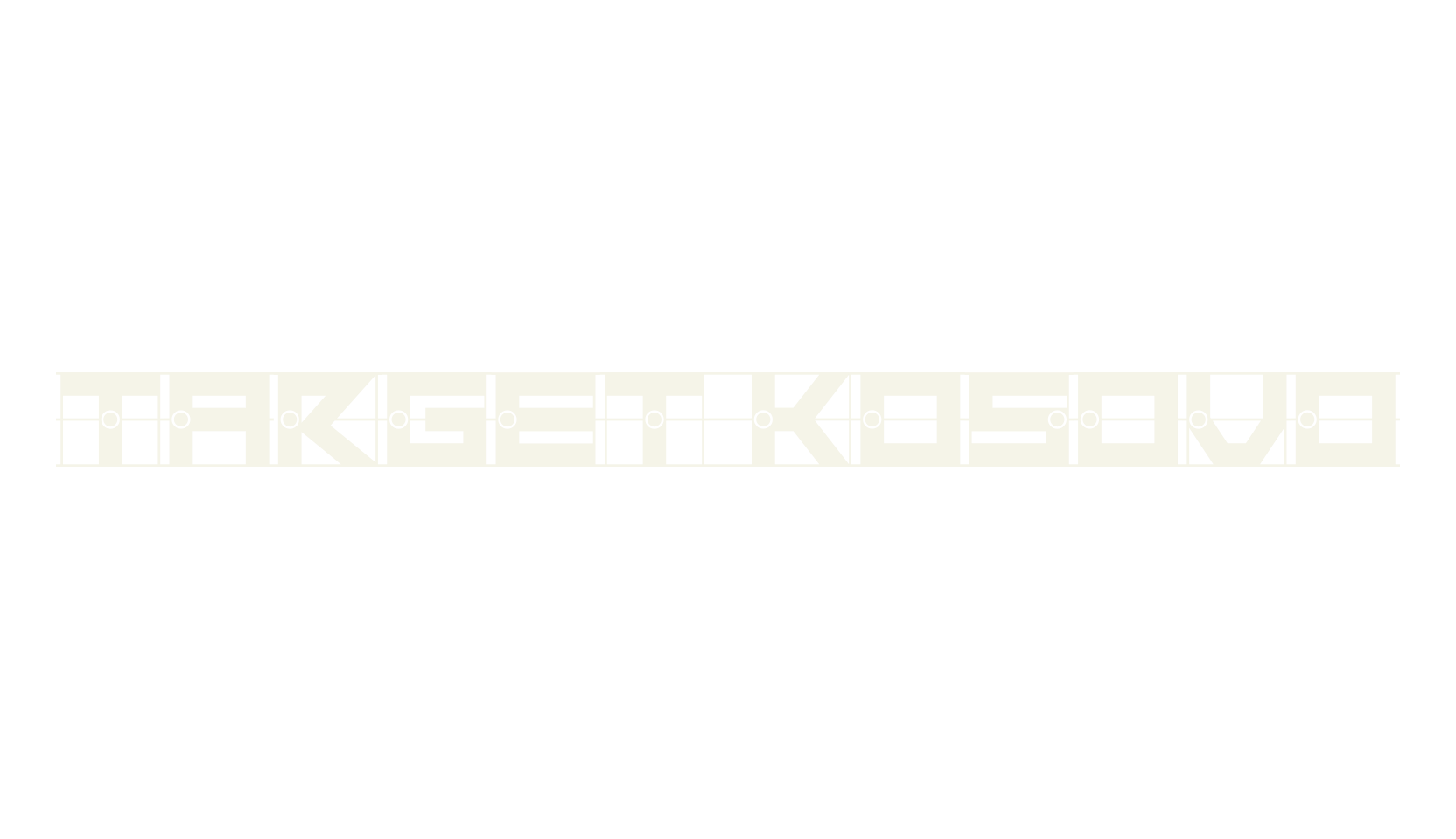 Target Kosovo, fancy font preview