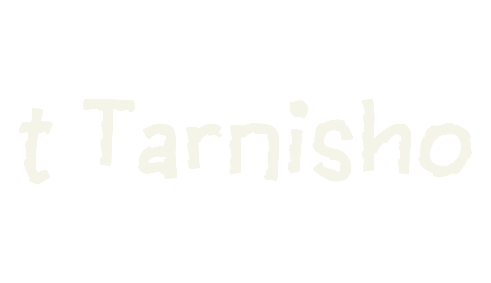 t Tarnisho, fashion sign font preview