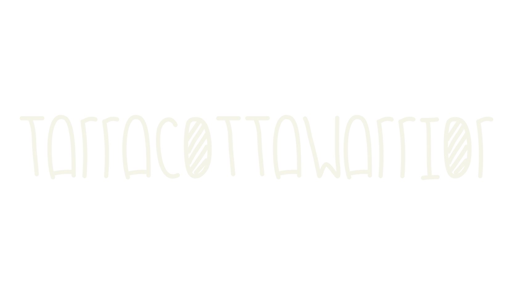 TarracottaWarrior, handwritten font preview
