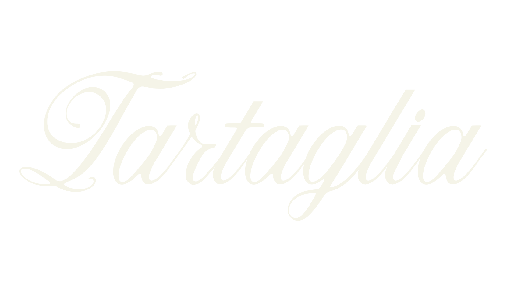 Tartaglia, cursive font preview