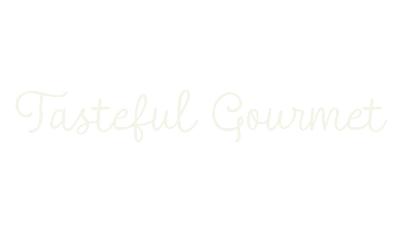 Tasteful Gourmet, whimsical font preview