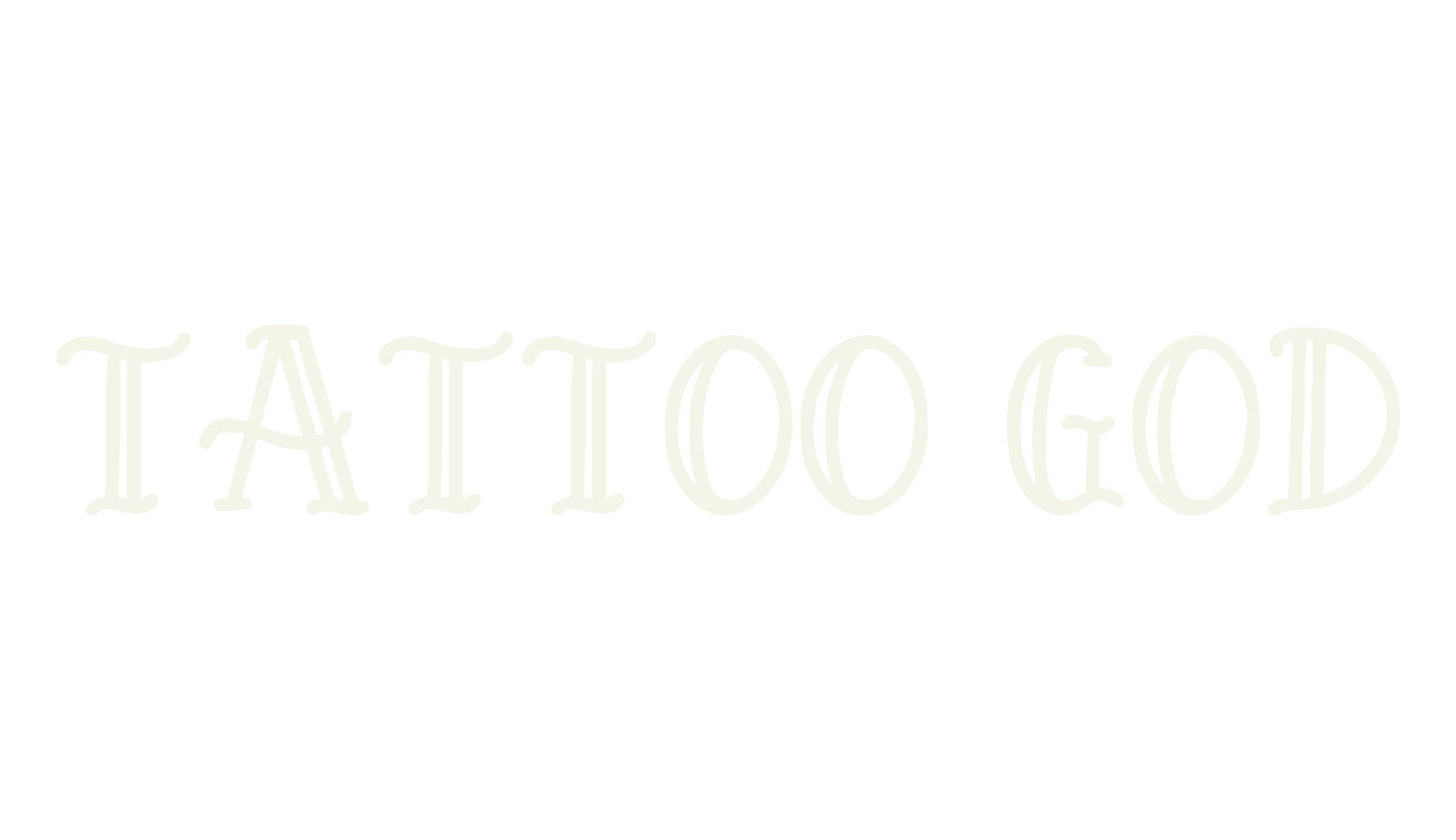 tattoo god, tattoo font preview