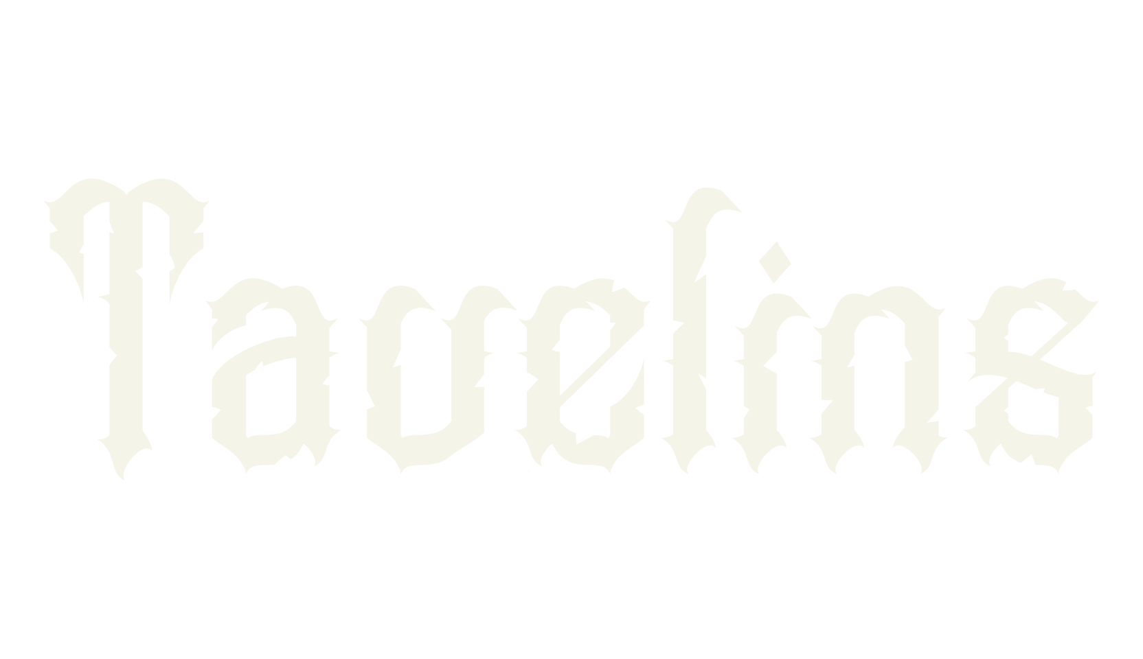 Tavelins, tattoo font preview