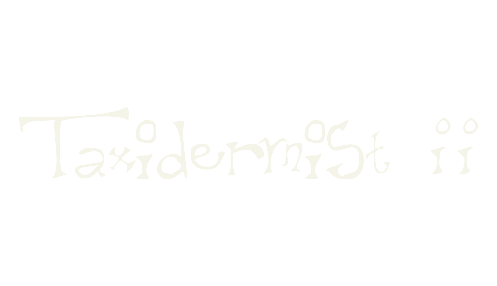 Taxidermist II, handwriting font preview