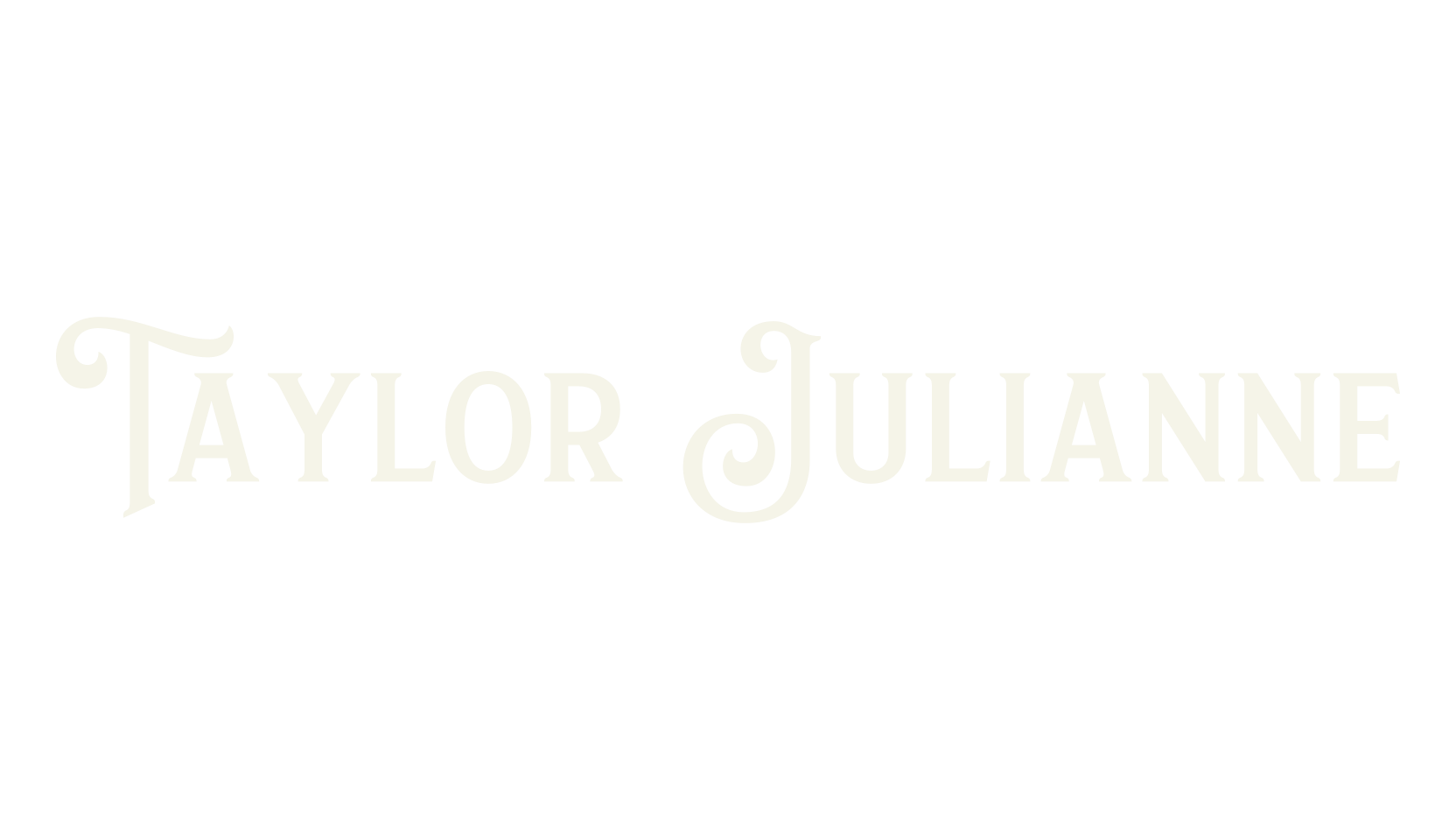 Taylor Julianne, bold font preview