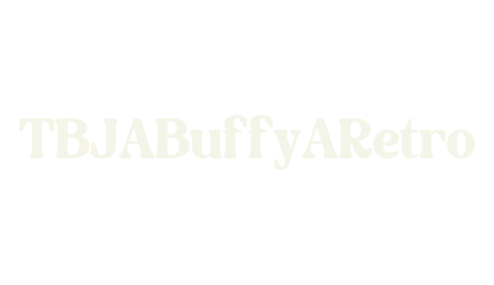 TBJ Buffy Retro, basic font preview