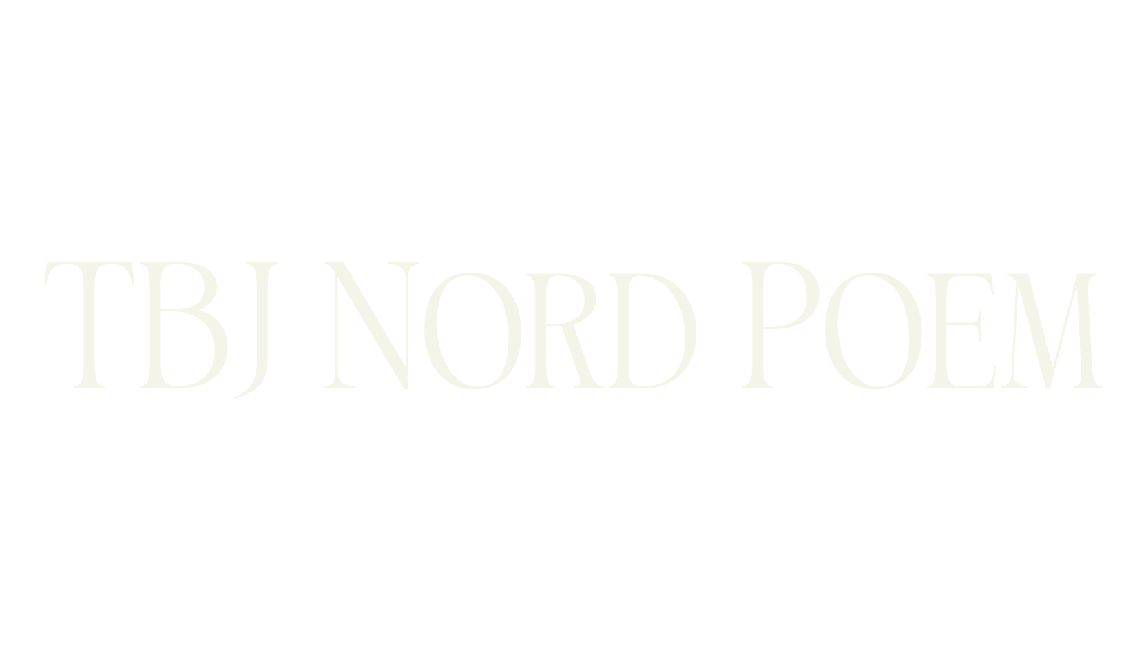 TBJ Nord Poem, vintage font preview