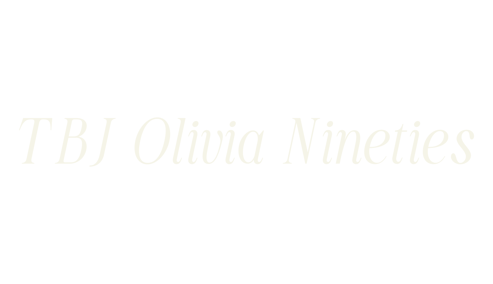 TBJ Olivia Nineties, chicano font preview