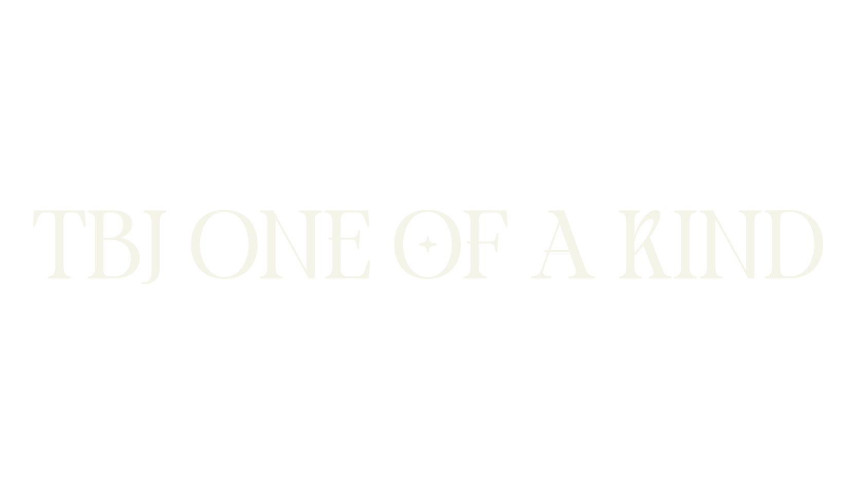 TBJ One of a kind, cool font preview