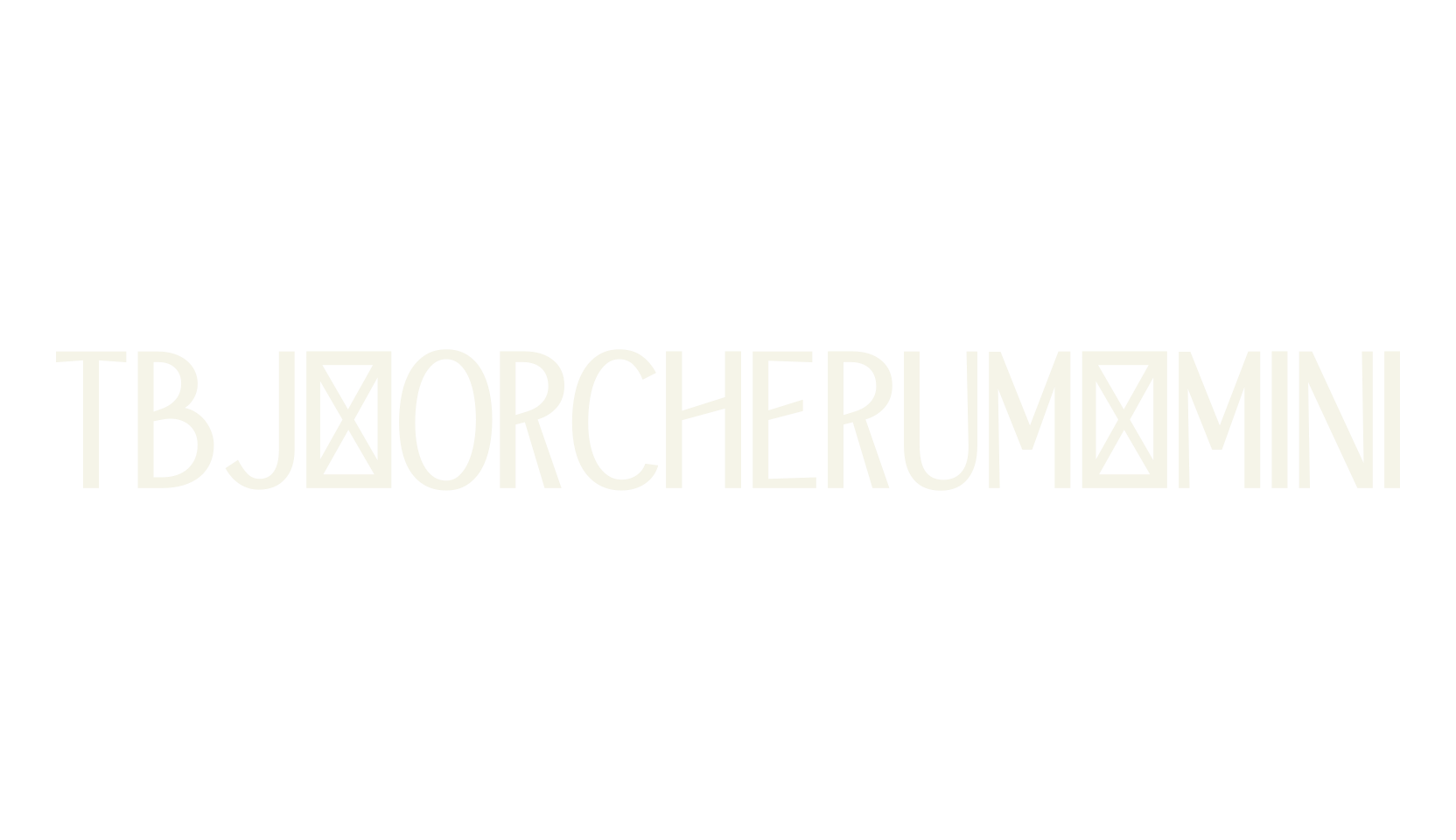 TBJ Orcherum Mini, cursive font preview