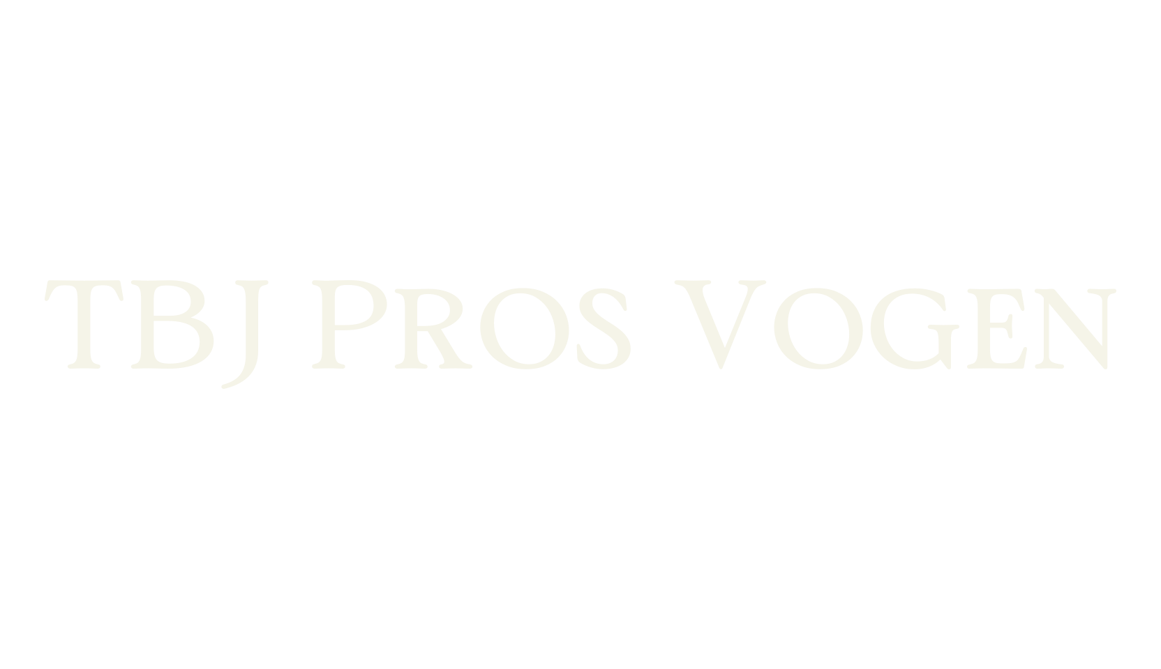 TBJ Pros Vogen, cursive font preview